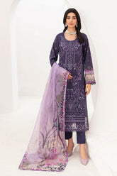 L-1105 | 3PC Unstitched Luxury Lawn Collection Mashaal By Ramsha